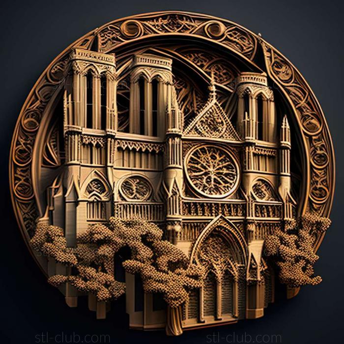 3D model notre dame (STL)